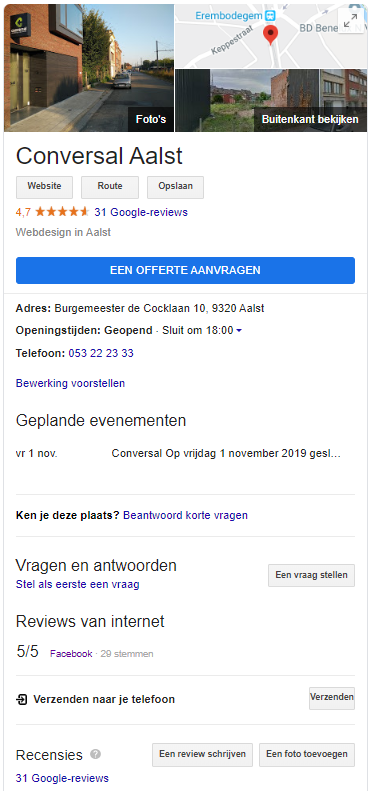 Google My Business Reviews