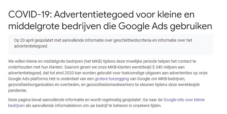 Advertentietegoed