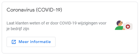 Covid-19 update in Google My Business