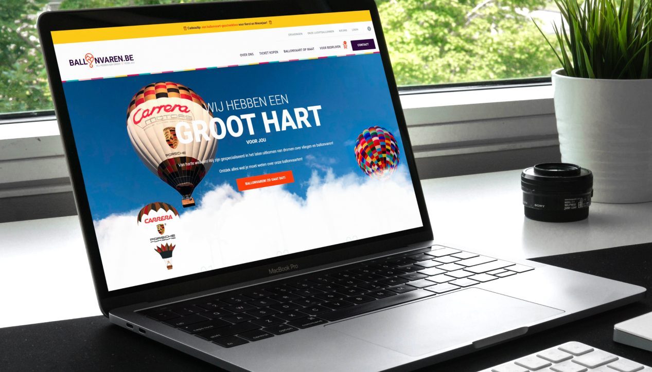 Desktop website ballonvaren.be